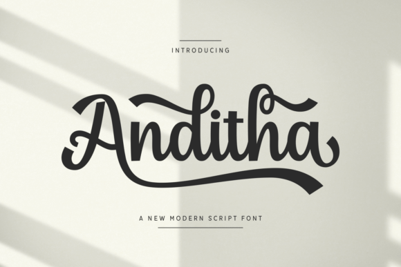 Anditha: The Elegant Script Font for Polished Brand Identity