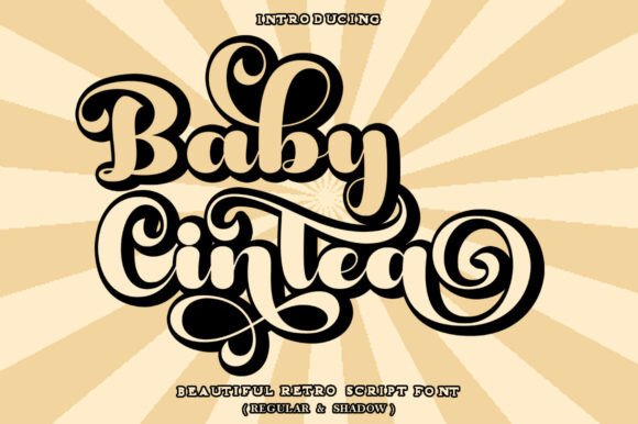 Baby Cintea: A Bold Retro Script for Authentic Brand Identity