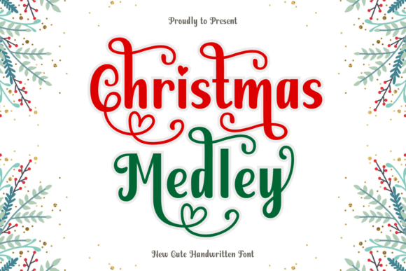 Christmas Medley: A Handwritten Typeface for Festive Brand Identity