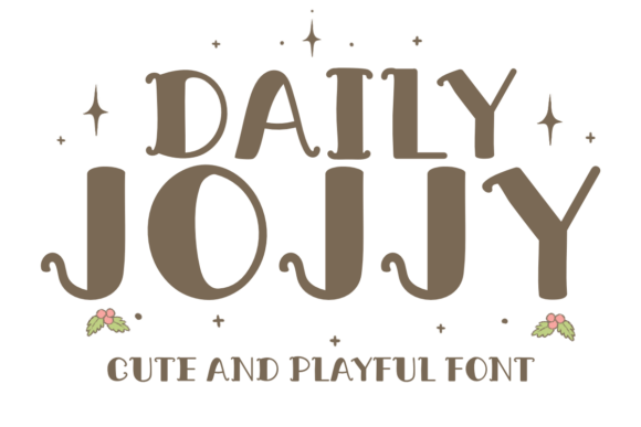 Daily Jolly Typeface: A Festive Display Font for Holiday Web Design