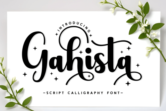 Gahista: The Bold Script Typeface for Handmade Branding