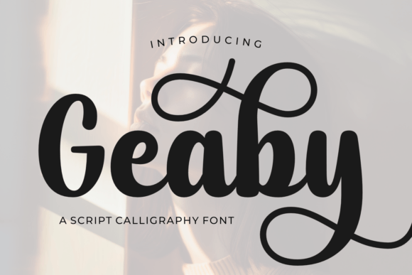 Geaby: The Bold Script Typeface for Scroll-Stopping Brand Visuals