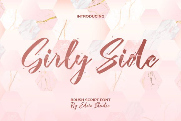 Girly Side: The Perfect Script Font for Handmade Labels and Invitations