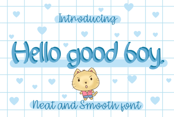 Hello Good Boy Typeface: A Festive Script for Holiday Crafts