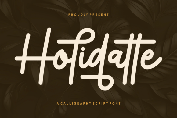 Holidatte: The Bold Script Font for Festive Craft Designs