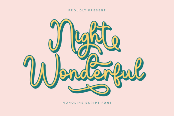 Night Wonderful: A Script Font for Editorial Warmth