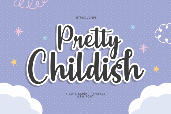 Pretty Childish Typeface: A Playful Script for Digital Brands