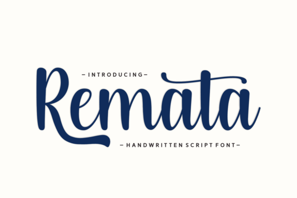 Remata: A Handwritten Script Font for Authentic Brand Identity