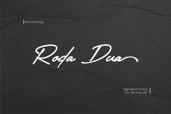 Roda Dua: A Stylish Handwritten Signature Font for Brand Elegance