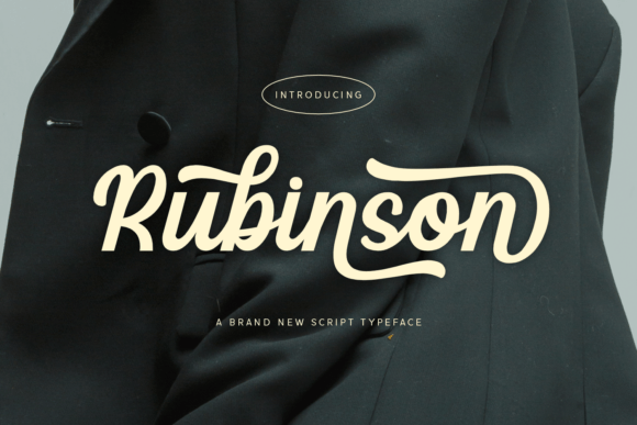 Rubinson: A Bold Script Typeface for Editorial Design