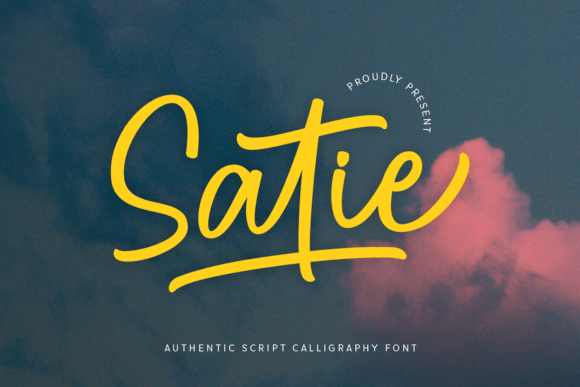 Satie: The Elegant Script Font for Handmade Product Design