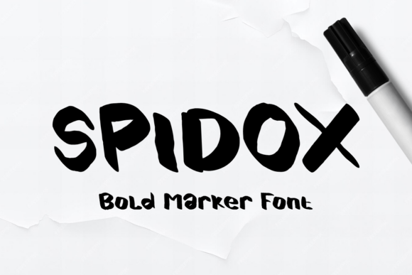 Spidox: A Bold Marker Typeface for Editorial Impact