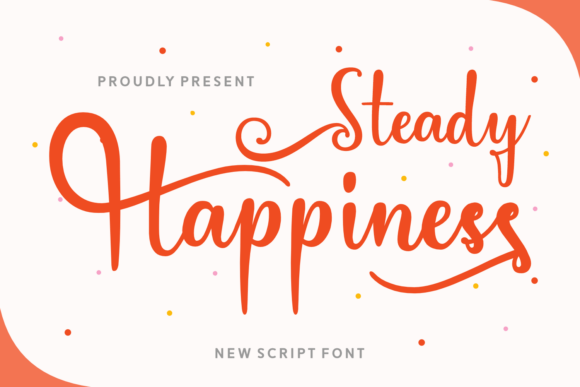 Steady Happiness: A Creative Font for Consistent Brand Identity