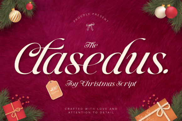 The Clasedus: A Script Typeface for Festive Brand Identity