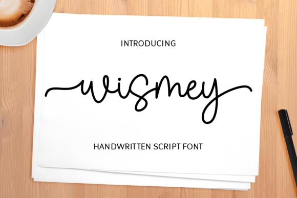 Wismey: A Stylish Handwritten Script Font for Modern Web Design